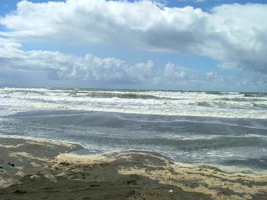 石狩の海は突風が強い