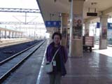 長春駅ホーム瀋陽へ
