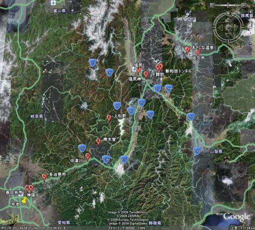 091016の移動ルート