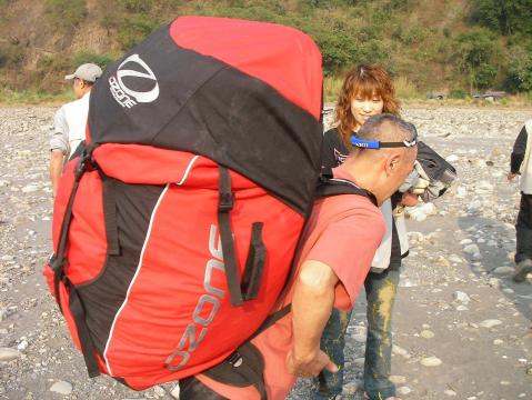 車へ戻るところ