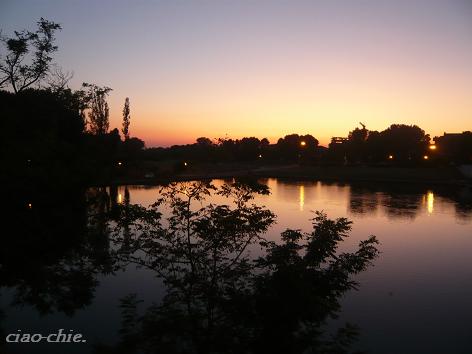 tramonto di Ponte Tiberio.JPG