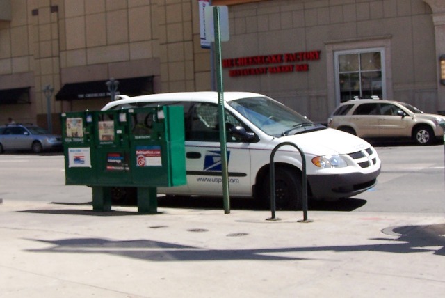 USPS delivery car