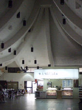 出発ゲートとは反対方向の散歩