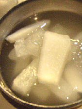 大根の水キムチほんのり甘い