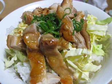 人間チーム用　鶏照り丼