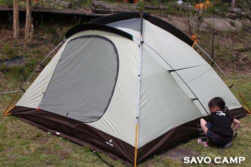 アメニティドーム設営