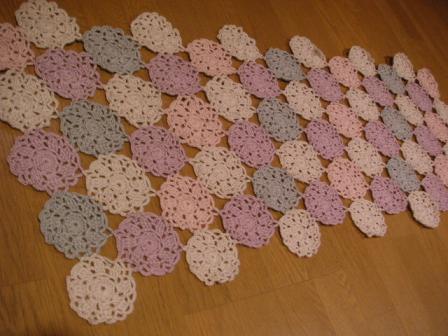 モチーフ編みショール２