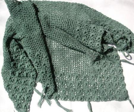 ヨーロッパの手あみ2008秋冬三角ショール２