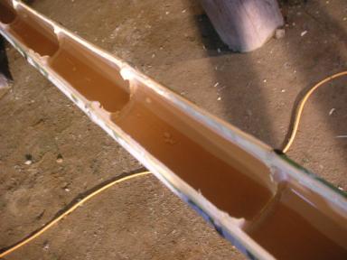 流し素麺の器は手製♪