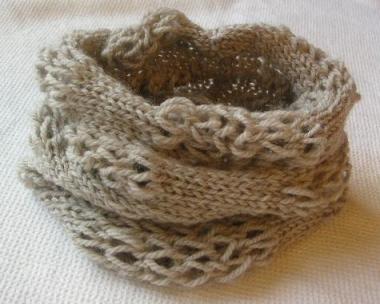 ハンドニットの時間ネックウォーマー３