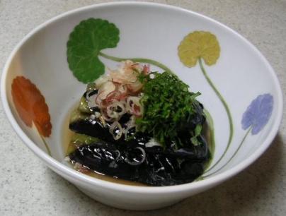 揚げ茄子の汁浸し