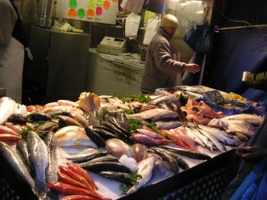 Shepherds Bush Marketの魚屋さん