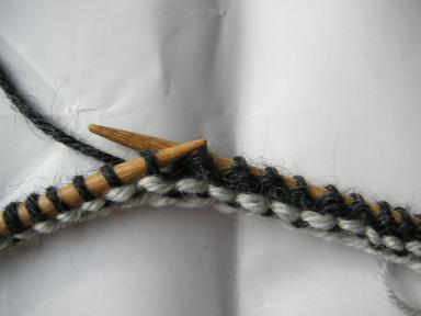 ゴム編み作り目２