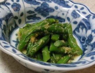 いんげんの生姜和え