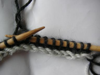 ゴム編み作り目３