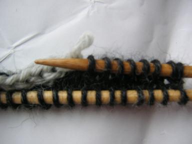 ゴム編み作り目６