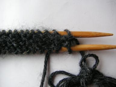 ゴム編み作り目８