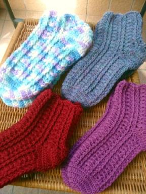 かぎ針ソックス1