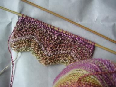 サンタフェ試し編み