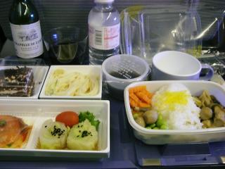 日本アジア航空機内食