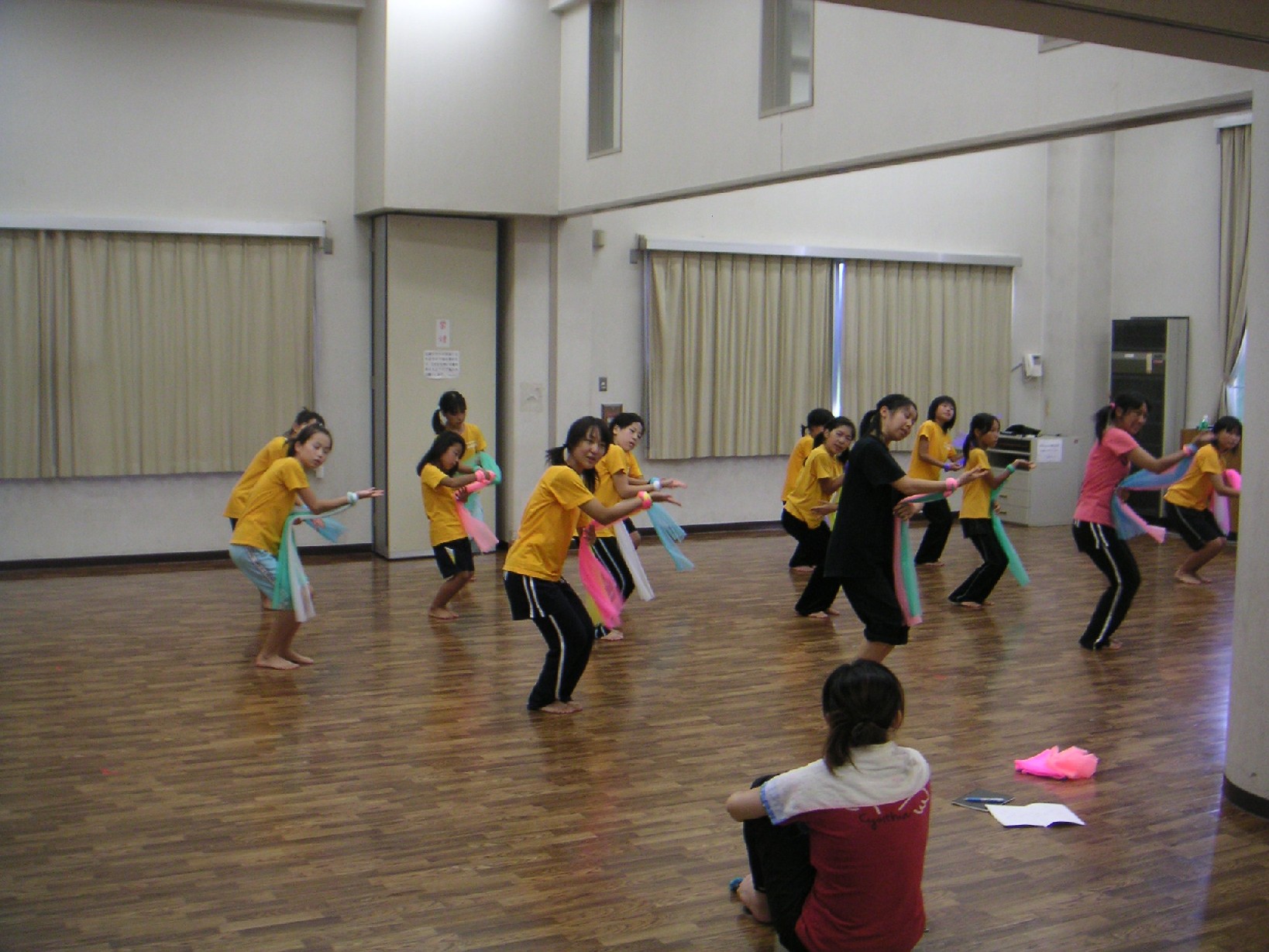 稽古中