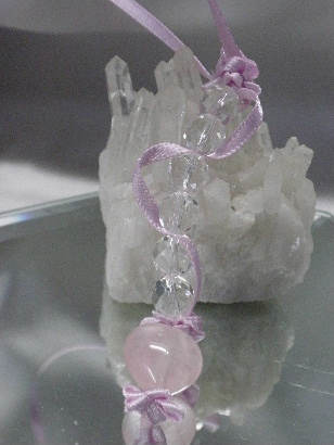 ハワイアンリボンレイローズクォーツストラップ