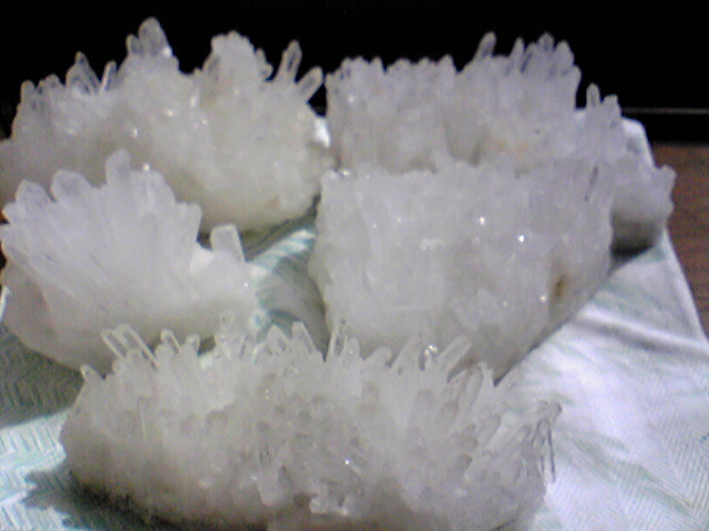 水晶クラスター日光浴チャージ