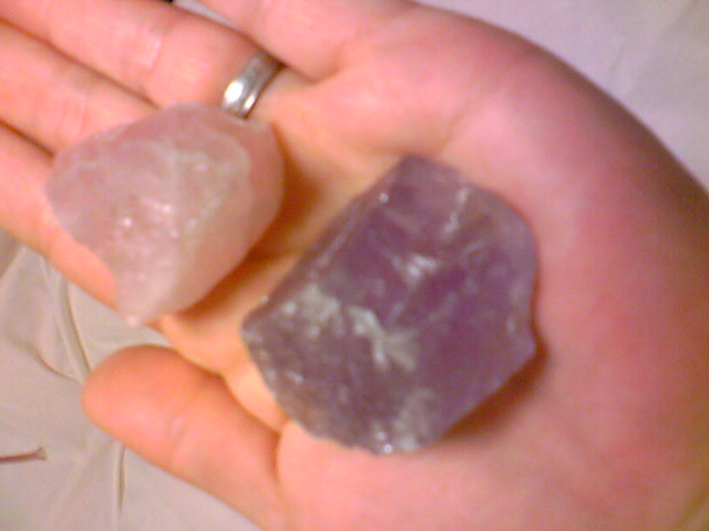 アメジスト・ローズクオーツ原石