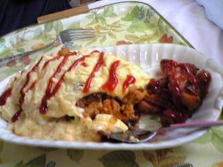 旦那さんが作ってくれたオムライス