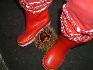 三女上手に長靴で・・