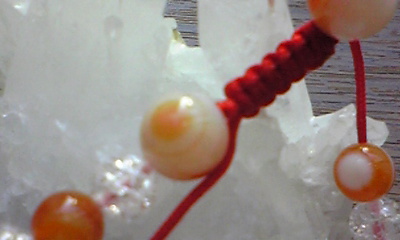 花メノウ(サードオニキス)・クラック水晶アップ