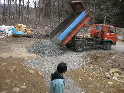 妹ログハウス工事