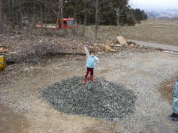 妹ログハウス工事4