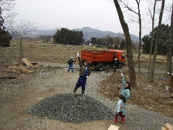 妹ログハウス工事5