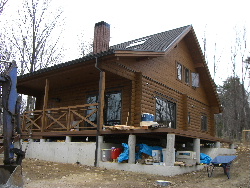 妹ログハウス工事13