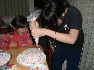 イヴ クリスマスケーキ次女