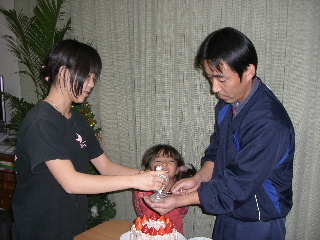 クリスマスケーキパパと・・