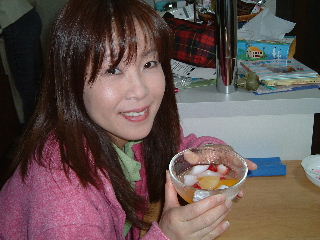 次女の作った杏仁豆腐