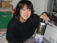 クリスマスの朝長女