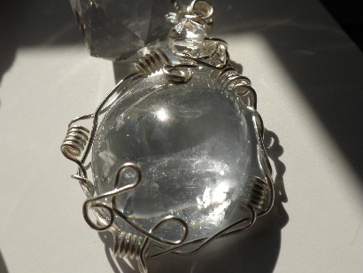 セレスタイトワイヤーペンダント