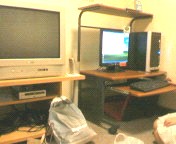 ＰＣとＴＶが並んでますー。