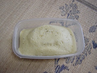 レンジ蒸しパン　お茶入り