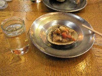 焼きほっき貝と日本酒