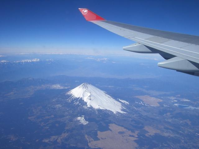 fuji and airplane