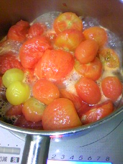 この夏最後のトマトを