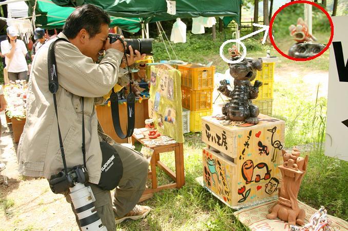 杜の市-龍の上の金魚撮影