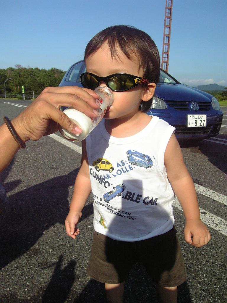 牛乳に挑戦