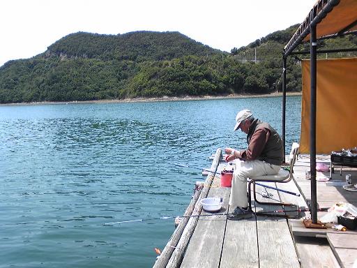 090523　堂の浦　イカダ