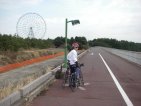 葛西臨海公園自転車道途中