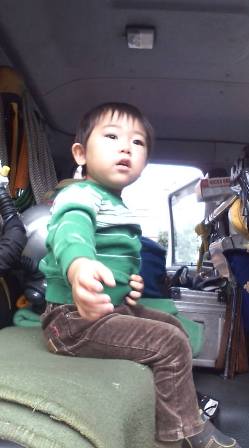 消防車に乗ったよ